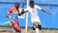 Kenya striker Michael Olunga v DRC Congo.