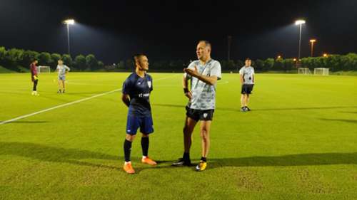 Sunil Chhetri, Igor Stimac, practice in India