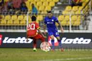 Felda United's Gastón Cellerino playing against Selangor 18/2/2017