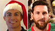 Cristiano Ronaldo Lionel Messi Xmas GFX