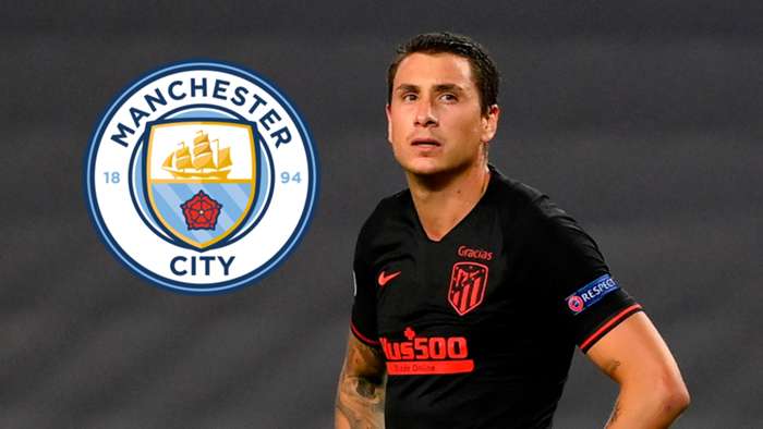 Jose Gimenez Manchester City composite Jose Gimenez Manchester City composite