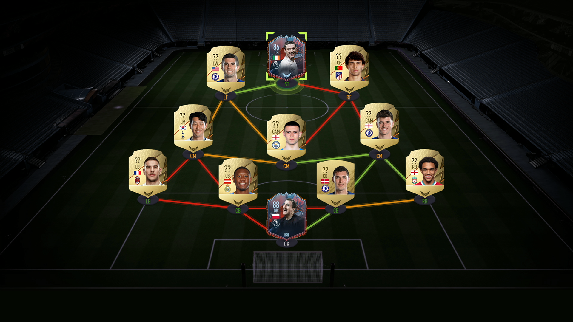 fifa 22 squad builder challenge solutions