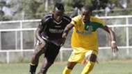 Victor Majid of Chemelil Sugar v Daniel Mwaura of Mathare United.