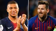 Kylian Mbappe Lionel Messi 2018-19