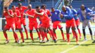 Bandari players celebrate.