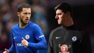 Eden Hazard, Thibaut Courtois, Chelsea
