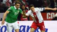 Robbie Brady Republic of Ireland; Robert Lewandowski Poland