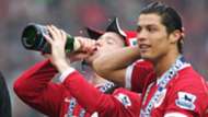 Wayne Rooney Cristiano Ronaldo Premier League champion 2007