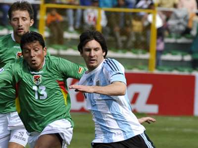 picture Bolivia Vs Argentina 6-1 Scorecard messi maradona humiliated in la paz