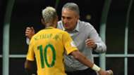 Neymar e Tite Brazil Colombia 0609