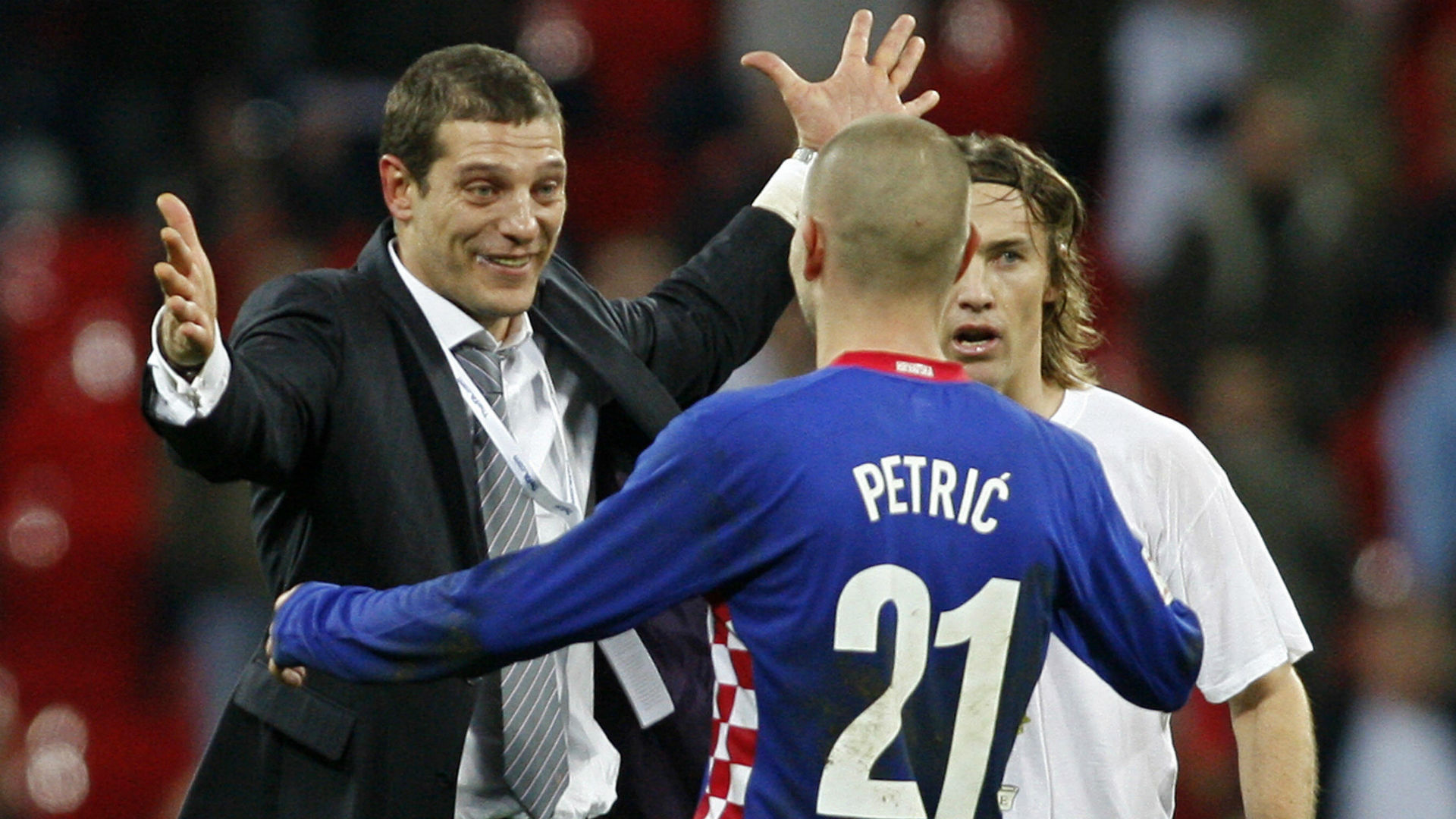 slaven bilic mladen petric - england croatia - euro 2008 qualifier - 21112007