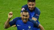 Dimitri Payet Olivier Giroud France Romania UEFA Euro 2016 10062016
