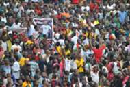 Ghana fans at the Kumasi stadium