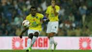 Penn Orji of Kerala Blasters FC in action during ISL match against Mumbai City FC