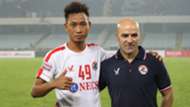 William Lalnunfela Paulo Meneses East Bengal Aizawl FC I-League 2017/2018