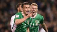 Seamus Coleman James McClean Republic of Ireland Georgia 06102016