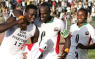Former Harambee Stars captain Dennis Oliech and midfielder Macdonald Mariga