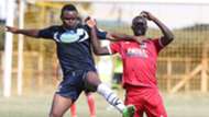 Shami Kibwana of Thika and Duncan Otieno of Posta Rangers