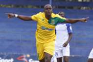 Mathare United striker Obadiah Ndege celebrates against Sofapaka