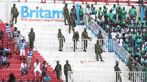 There was tight security as Gor Mahia took on AFC Leopards at Nyayo Stadium