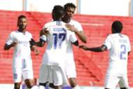 Bandari striker Anthony Kimani, Felly Mulumba and Edwin Lavatsa