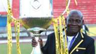 Tusker coach Paul Nkata was a happy man at the final whistle after winning a double