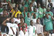 Gor Mahia fans at Afraha Stadium in Nakuru