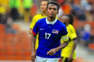 Malaysia's Amri Yahyah after scoring against Papua New Guinea 14/11/16