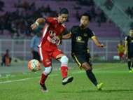Kelantan's Brendan Gan (left) against Terengganu 2016