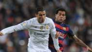 Cristiano Ronaldo Dani Alves Real Madrid Barcelona Primera Division 11212015