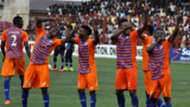 Sunshine Stars celebrate goal against Lobi Stars