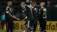 Orlando Pirates celebrate Oupa Manyisa's goal