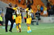 Bernard Parker, Siphiwe Tshabalala and Steve Komphela