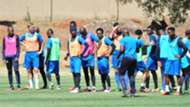Mosimane in front of Mamelodi Sundowns