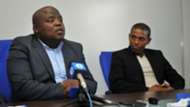 Chippa Mpengesi and Shooz Mekutu of Chippa United