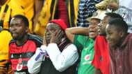 Frustated looking Orlando Pirates fans