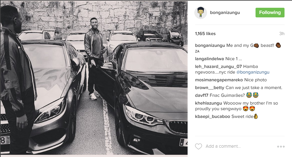 pix Bongani Zungu Cars bongani zungu shows off his sweet ride