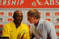 Pitso Mosimane and Stuart Baxter - Mamelodi Sundowns and SuperSport United