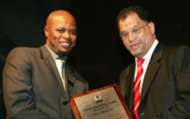 Phil Masinga and Danny Jordan