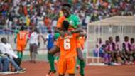 Jesse Were and Silwimba of Zesco United