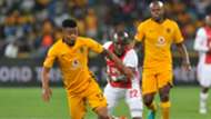George Lebese and Mark Mayambela - Kaizer Chiefs v Ajax Cape Town
