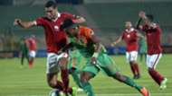Ramy Rabia of Al-Ahly and Zesco United's Idris Ilunga Mbombo