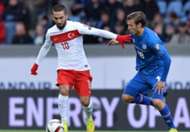 Arda Turan Elmar Bjarnason Iceland Turkey 09092014