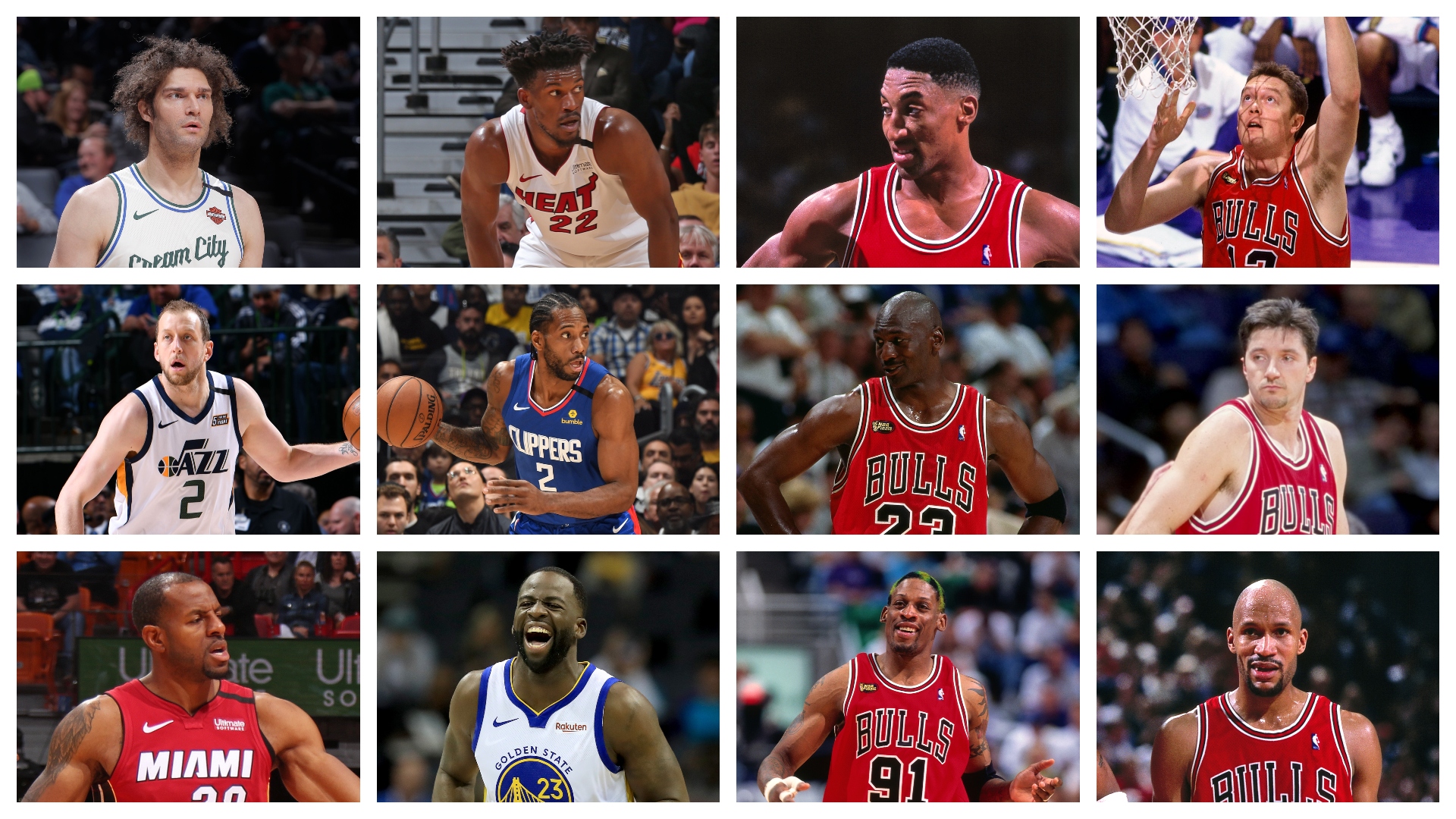 Which current players match up with the roster of the last dance 1997