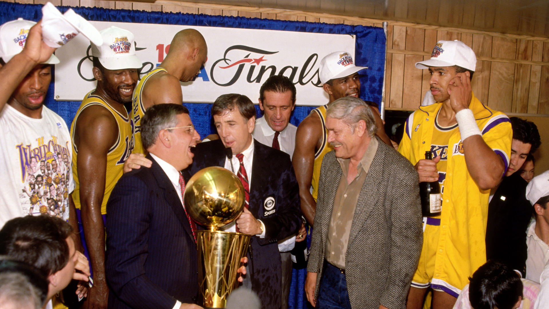 El equipo de Los Angeles Lakers campeón 1988 los caballeros del