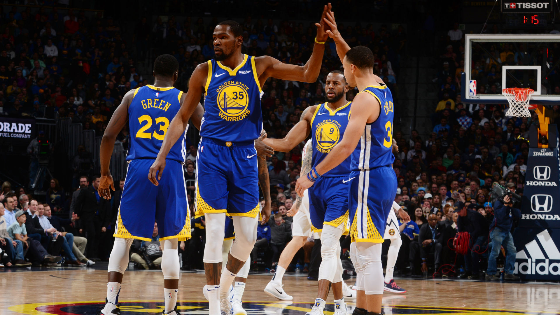 Warriors use record-breaking first quarter to earn 31 ...