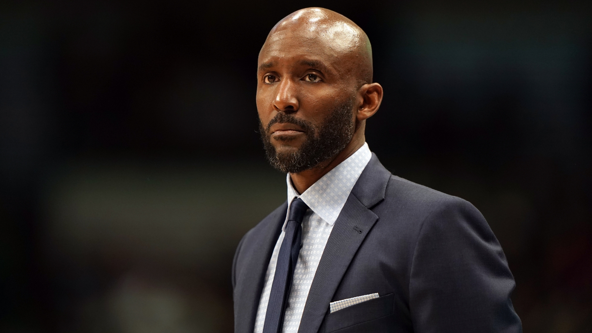 Atlanta Hawks head coach Lloyd Pierce spends day as election worker at State Farm Arena on first ...