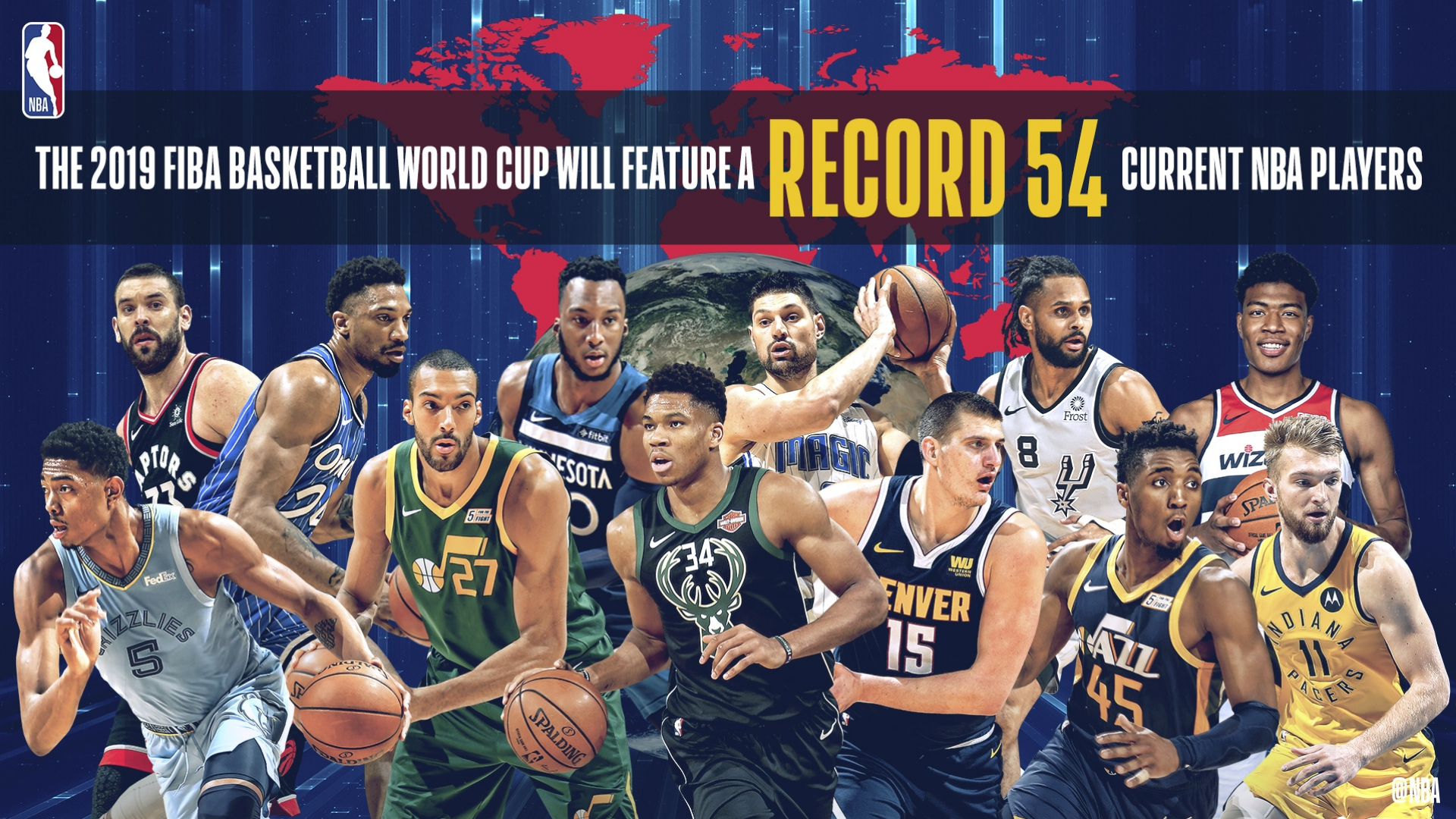 Record 54 Current Nba Players To Compete In 2019 Fiba Basketball