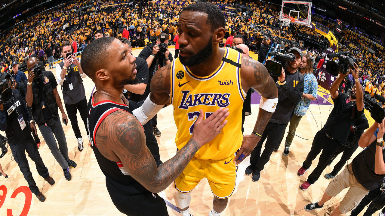 NBA Playoffs 2020: Los Angeles Lakers vs. Portland Trail ...