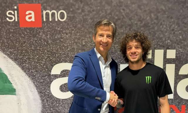 Aprilia MotoGP 2025, è ufficiale Bezzecchi. Rivola: "Lui e Martin, coppia di grinta e talento"